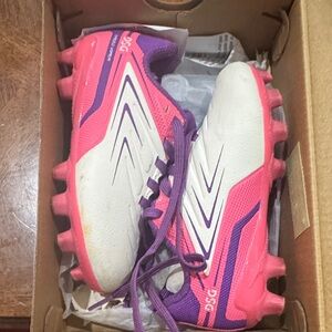 DSG White and Pink Soccer Cleats